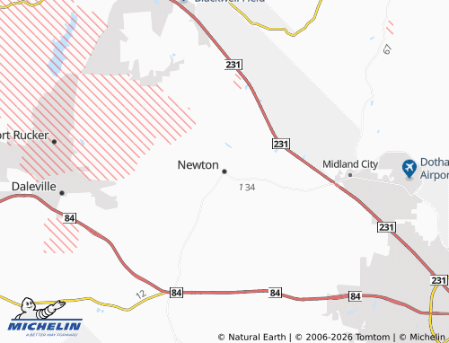 Mappa MICHELIN Newton - ViaMichelin