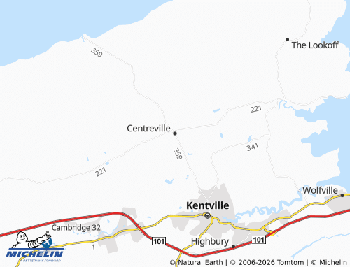 MICHELIN Centreville map - ViaMichelin