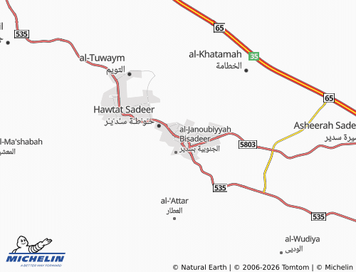 MICHELIN-Landkarte al-'Azeeziyyah - ViaMichelin