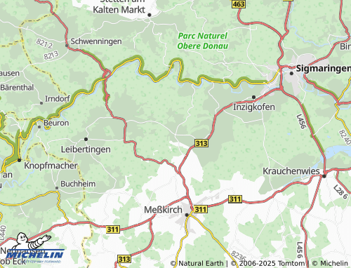 MICHELIN Langenhart map - ViaMichelin