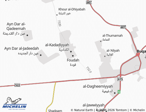 MICHELIN Fudah map - ViaMichelin