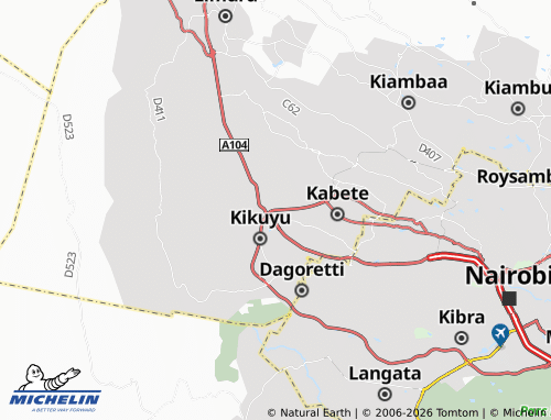 MICHELIN Gitaru map - ViaMichelin