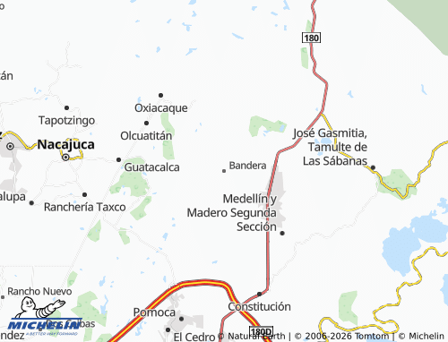 MICHELIN Bandera map - ViaMichelin