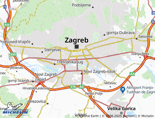 MICHELIN Trnje map - ViaMichelin