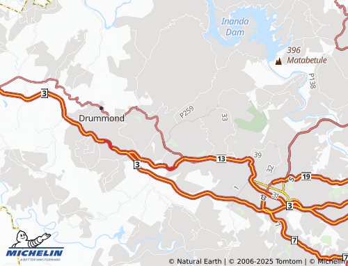 MICHELIN Belvedere map - ViaMichelin