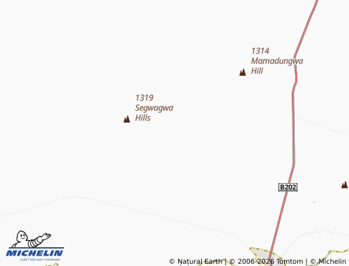 Mapa MICHELIN Segwagwa - ViaMichelin