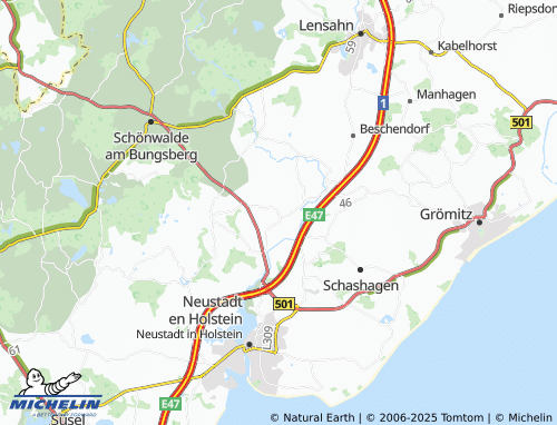 Mapa MICHELIN Sibstin - ViaMichelin