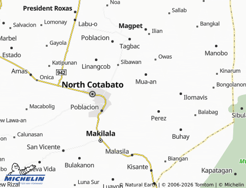 MICHELIN Manongol map - ViaMichelin