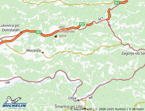 MICHELIN Gora pri Pečah map - ViaMichelin