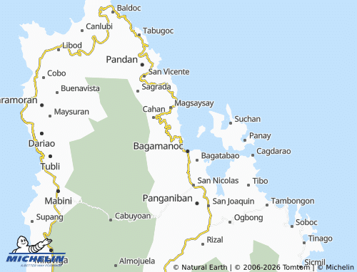 MICHELIN Bacak map - ViaMichelin