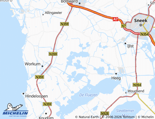 MICHELIN-Landkarte Sandfirden - ViaMichelin