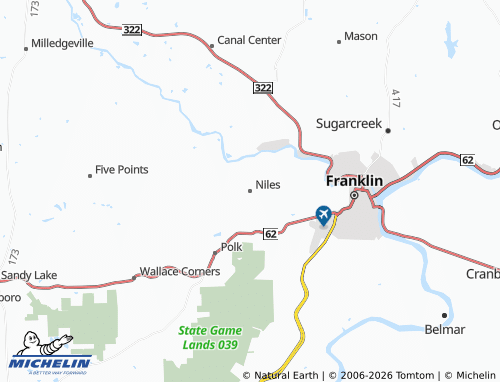 Mappa MICHELIN Niles - ViaMichelin
