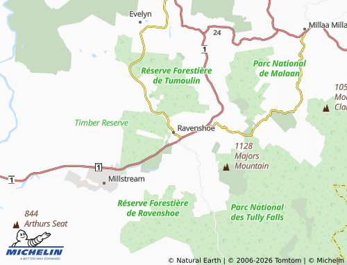 Mappa MICHELIN Ravenshoe - ViaMichelin
