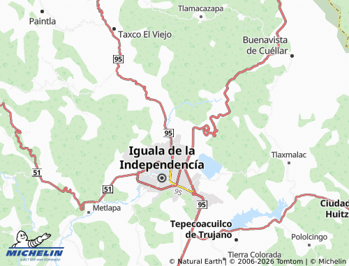MICHELIN Independencia map - ViaMichelin