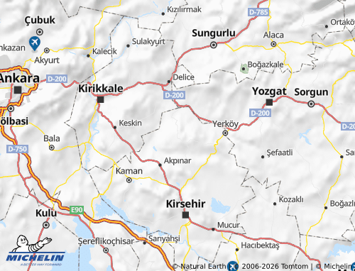 MICHELIN Akçakent map - ViaMichelin