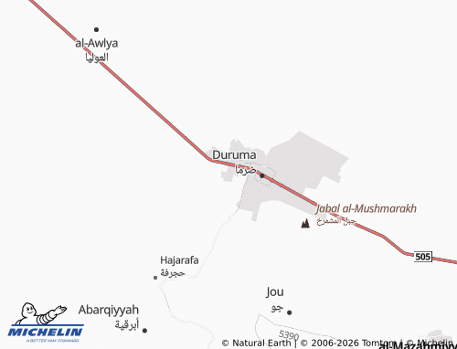 MICHELIN-Landkarte al-Bateen - ViaMichelin