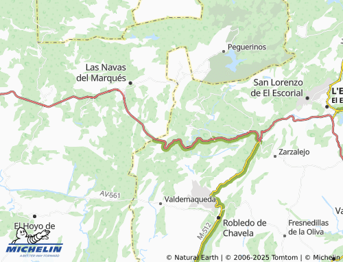 Mapa MICHELIN El Pimpollar - ViaMichelin