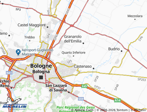 MICHELIN Quarto Inferiore map - ViaMichelin