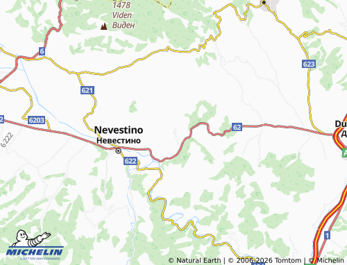 Mappa MICHELIN Dolna Koznitsa - ViaMichelin