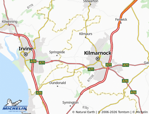 MICHELIN Crosshouse map - ViaMichelin