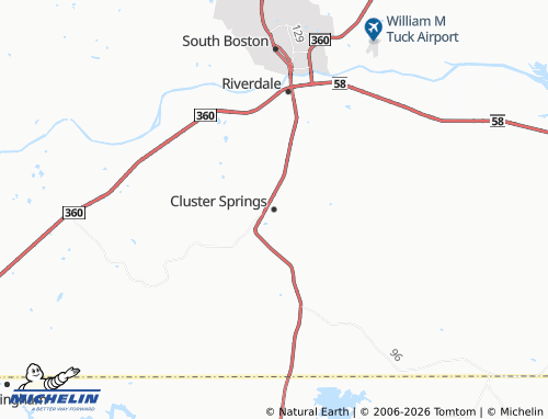 Mappa MICHELIN Cluster Springs - ViaMichelin