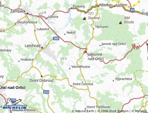 Mappa MICHELIN Mistrovice - ViaMichelin
