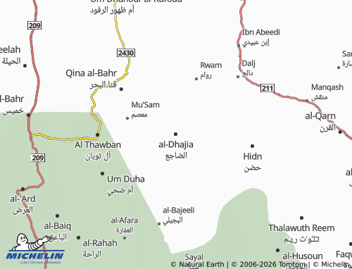 MICHELIN-Landkarte al-Dhajia - ViaMichelin