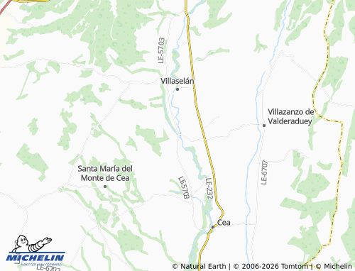 MICHELIN Santa María del Río map - ViaMichelin