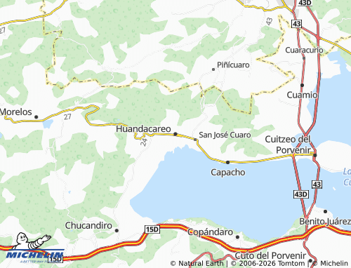 Mapa MICHELIN Huandacareo - ViaMichelin