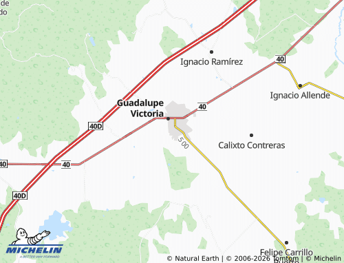 MICHELIN Ejidal map - ViaMichelin