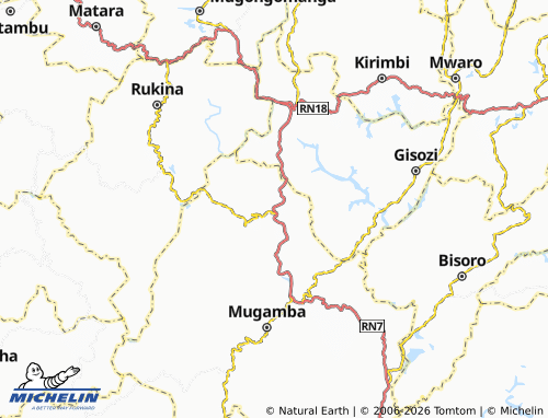 Mappa MICHELIN Nyagasasa - ViaMichelin