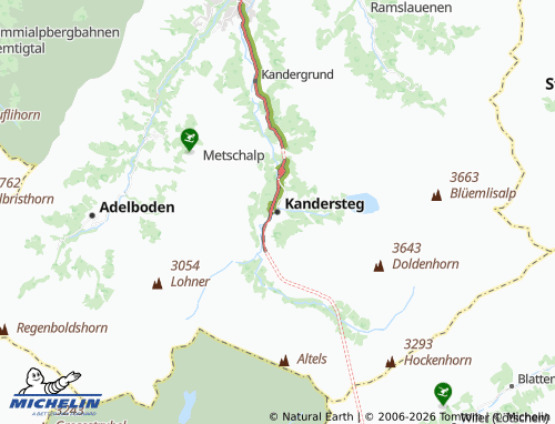 MICHELIN-Landkarte Kandersteg - ViaMichelin