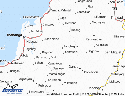 MICHELIN Panghagban map - ViaMichelin