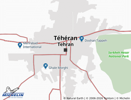 Mapa MICHELIN Teerão - ViaMichelin