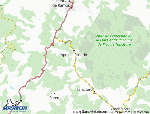 Mapa MICHELIN Apo del Rosario, Lorenzo Salazar, La Chuparrosa - ViaMichelin