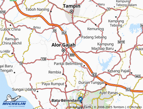 MICHELIN-Landkarte Taman Melaka Perdana - ViaMichelin