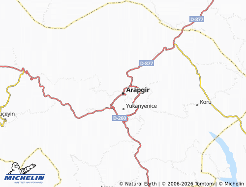 Mappa MICHELIN Arapgir - ViaMichelin