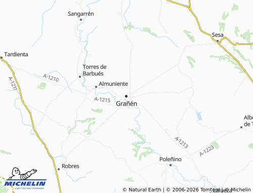 Mapa MICHELIN Grañén - ViaMichelin