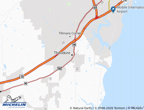 Mappa MICHELIN Theodore - ViaMichelin