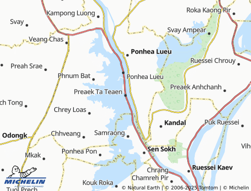 MICHELIN Preaek Ta Teaen map - ViaMichelin