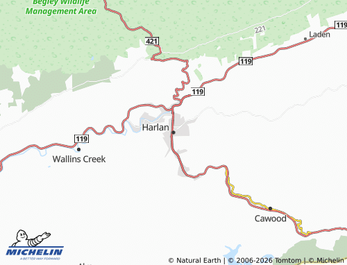 Carte MICHELIN Harlan - ViaMichelin