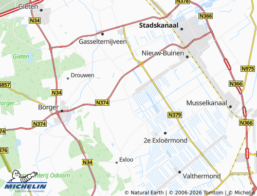 MICHELIN Buinerveen map - ViaMichelin