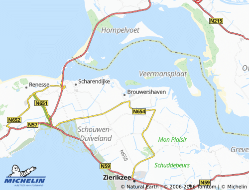 Mappa MICHELIN Brouwershaven - ViaMichelin