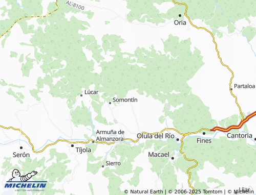MICHELIN Urrácal map - ViaMichelin