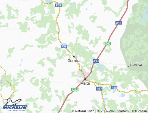 Mapa MICHELIN Gornica - ViaMichelin
