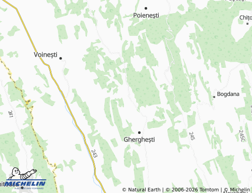 Mappa MICHELIN Corodești - ViaMichelin