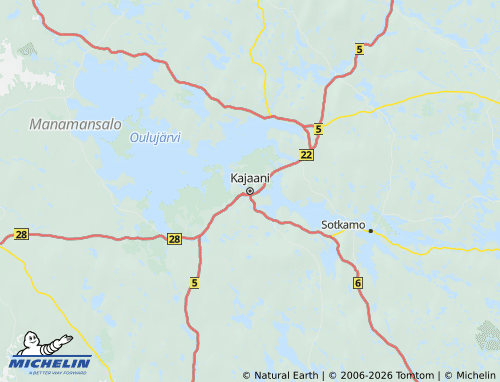 MICHELIN-Landkarte Kainuu - ViaMichelin