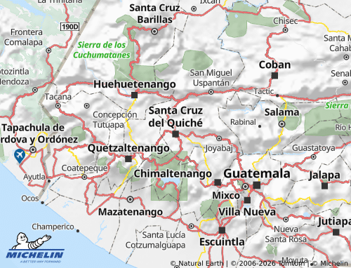 MICHELIN Quiché map - ViaMichelin