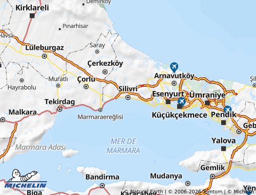 MICHELIN Silivri map - ViaMichelin