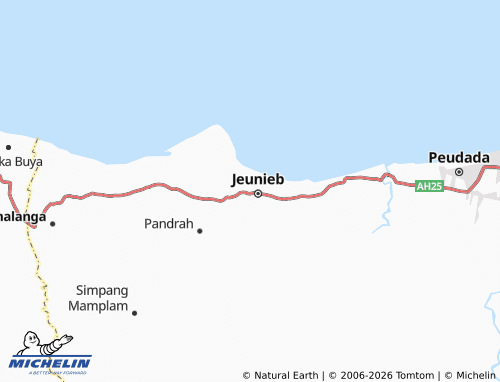 MICHELIN Blang Mee Barat map - ViaMichelin
